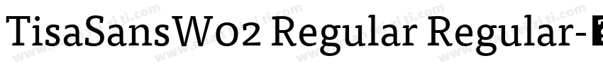 TisaSansW02 Regular Regular字体转换